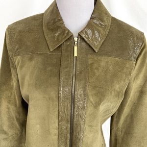 St John Sport Suede Jacket M